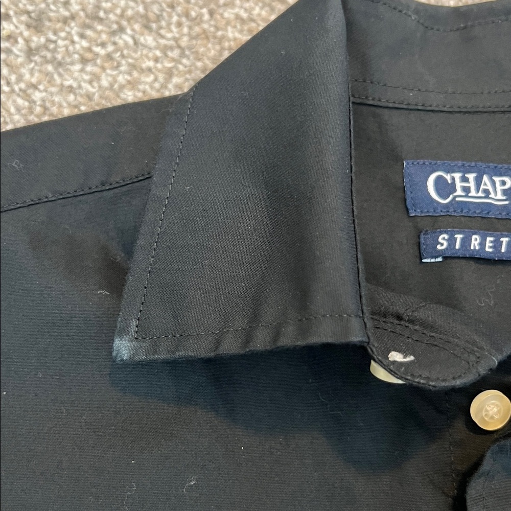 Chaps Boys Black‎ Dress Shirt - Picture 5 of 12